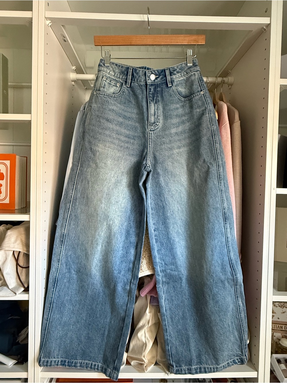 High-Waist Wide-Leg Women's Jeans